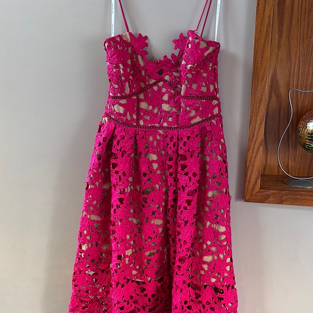 Pink Self Portrait dress